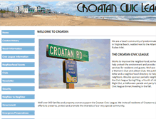 Tablet Screenshot of croatanbeach.org